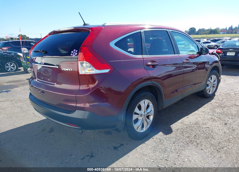 2013 HONDA CR-V EX-L VIN: 5J6RM4H71DL014119