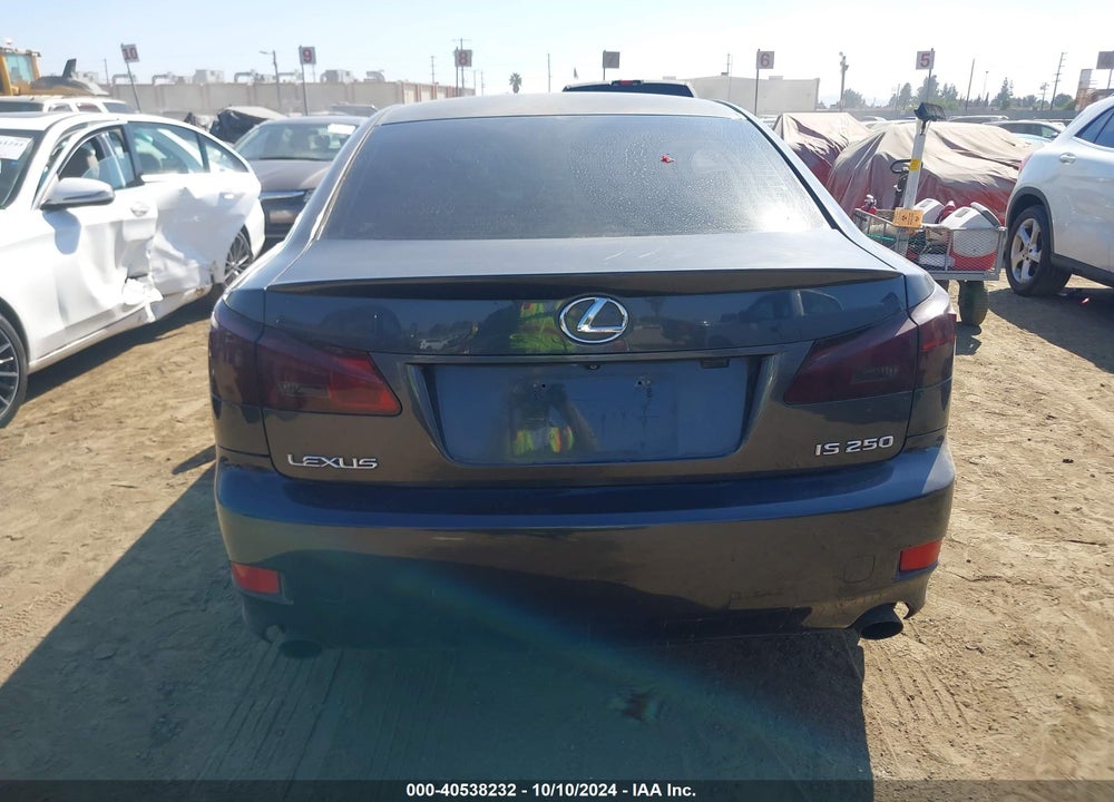 2006 LEXUS IS 250 VIN: JTHBK262765008615