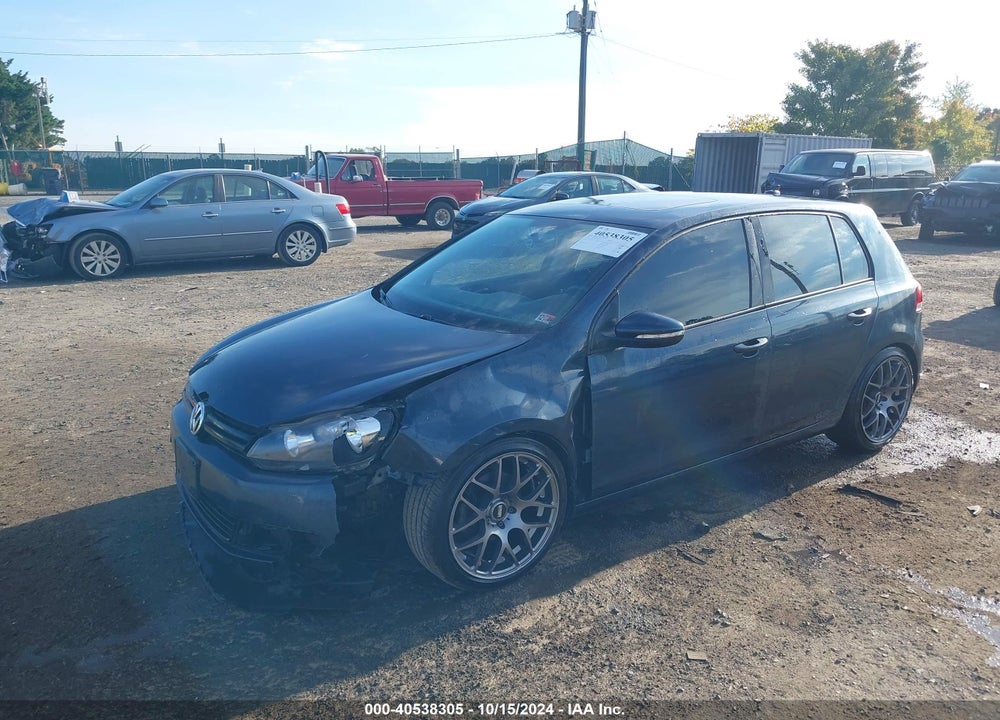 2012 VOLKSWAGEN GOLF 2.5L 4-DOOR VIN: WVWDB7AJ4CW234526