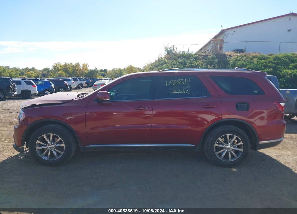 2014 DODGE DURANGO LIMITED VIN: 1C4RDJDG4EC522385