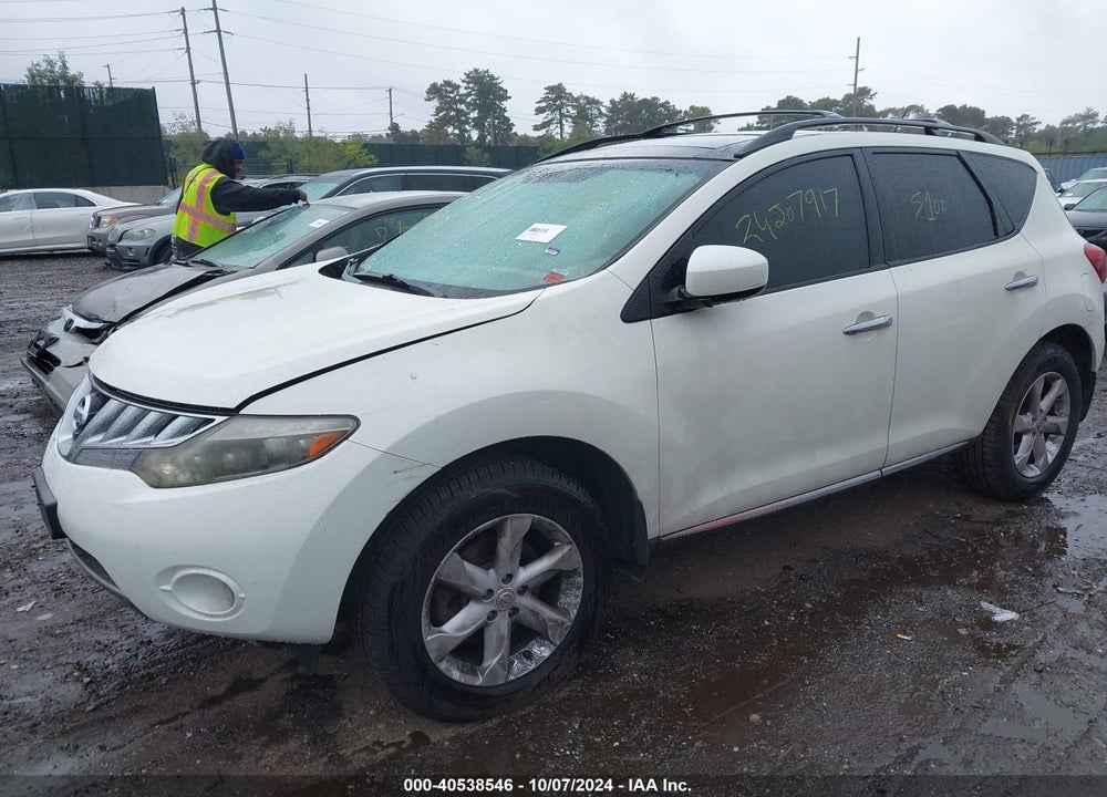 2009 NISSAN MURANO SL VIN: JN8AZ18W29W111625