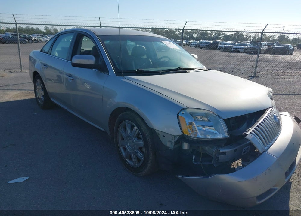 2007 MERCURY MONTEGO PREMIER VIN: 1MEHM42167G611736