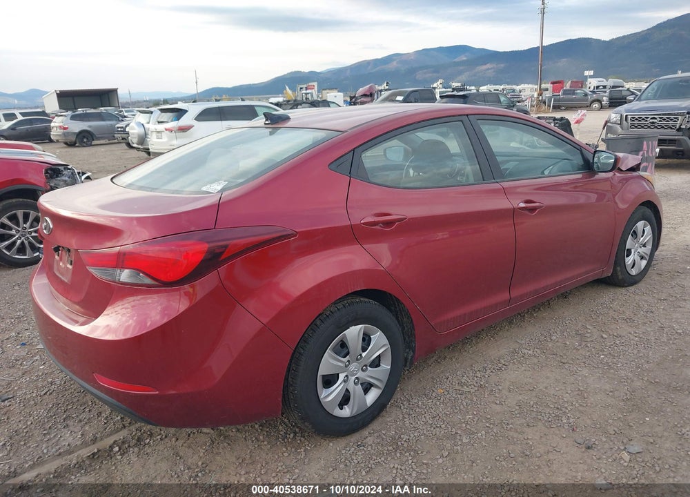 2016 HYUNDAI ELANTRA SE VIN: 5NPDH4AEXGH693197