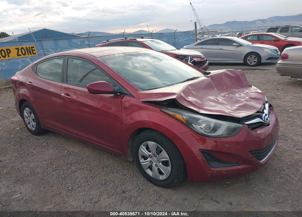 2016 HYUNDAI ELANTRA SE VIN: 5NPDH4AEXGH693197