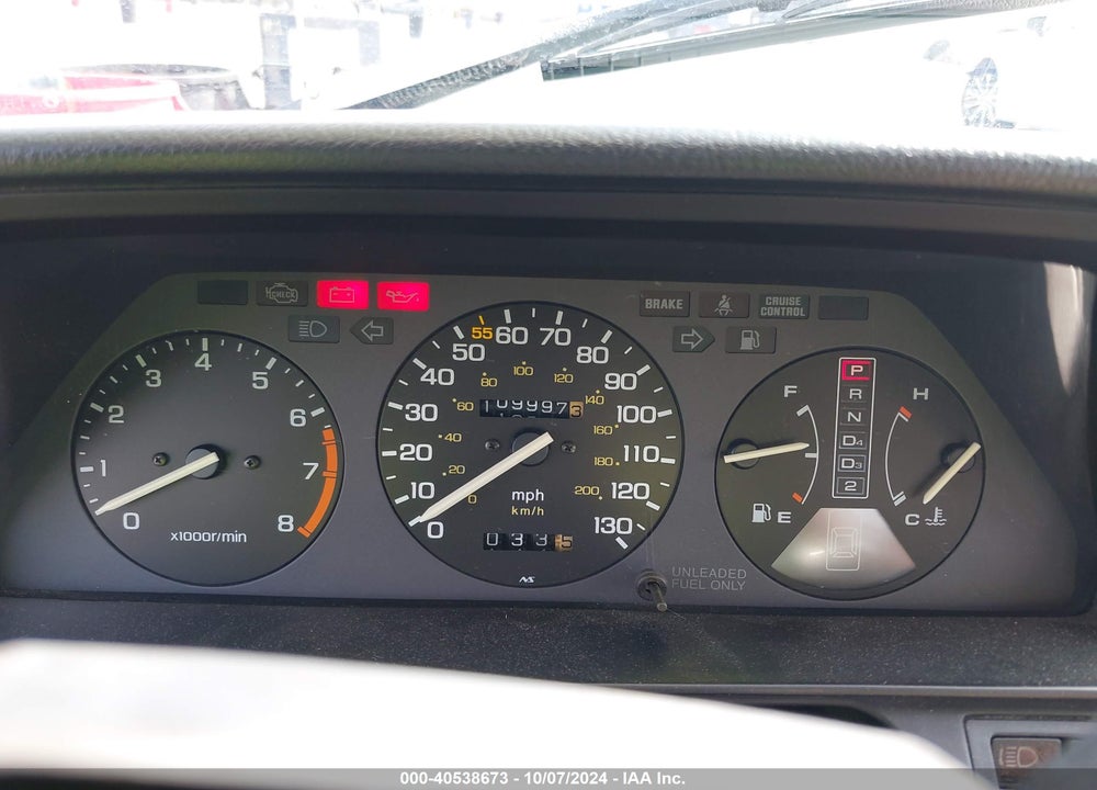 1989 HONDA ACCORD SEI VIN: 1HGCA5653KA012300