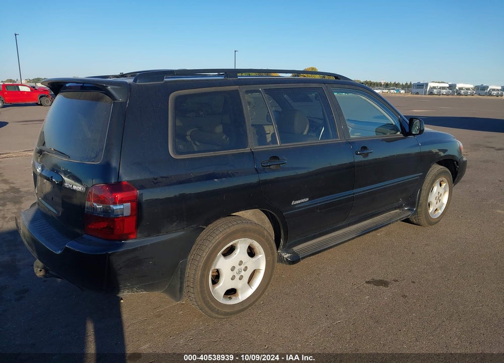 2007 TOYOTA HIGHLANDER LIMITED V6 VIN: JTEEP21A970190777