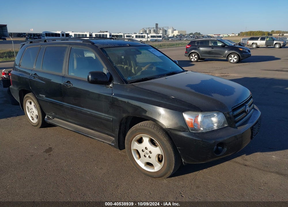 2007 TOYOTA HIGHLANDER LIMITED V6 VIN: JTEEP21A970190777