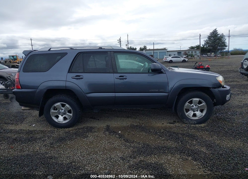 2004 TOYOTA 4RUNNER LIMITED V8 VIN: JTEBT17R848010742