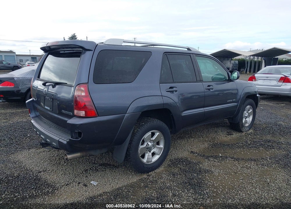 2004 TOYOTA 4RUNNER LIMITED V8 VIN: JTEBT17R848010742