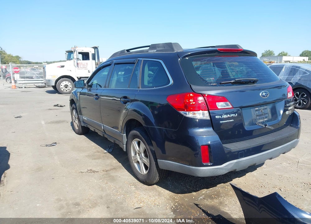 2012 SUBARU OUTBACK 2.5I VIN: 4S4BRBAC6C3209616