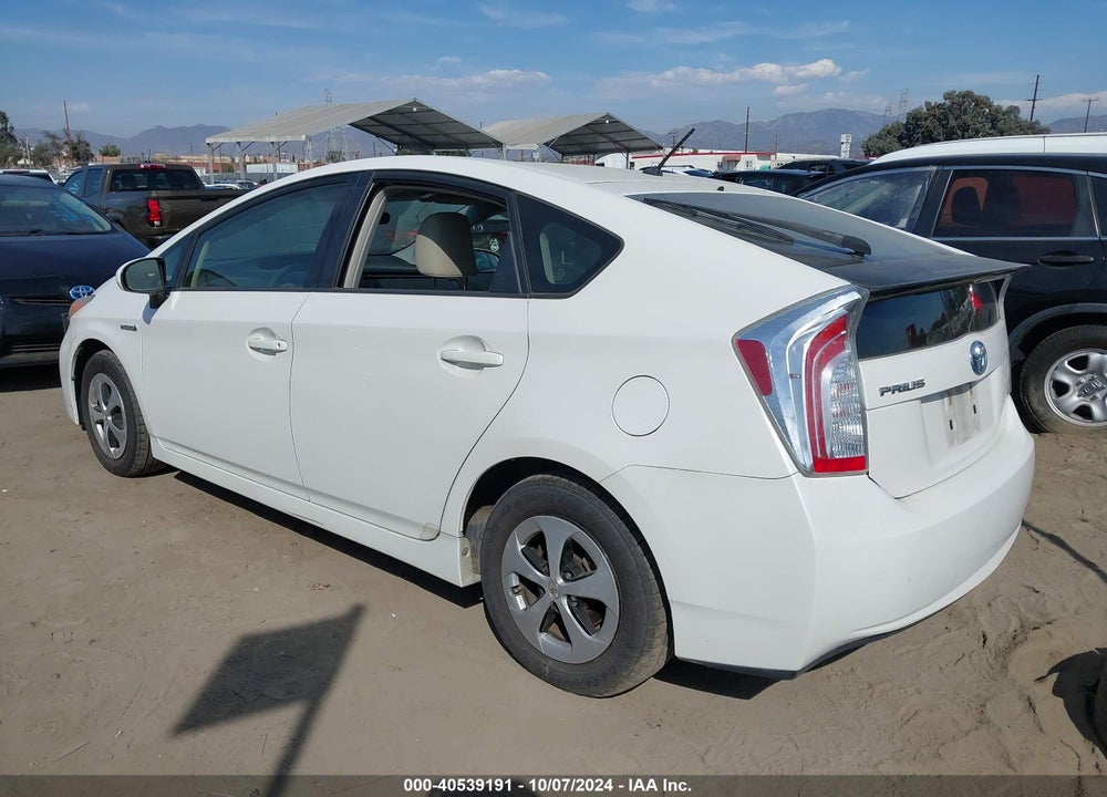2012 TOYOTA PRIUS TWO VIN: JTDKN3DU7C5485060