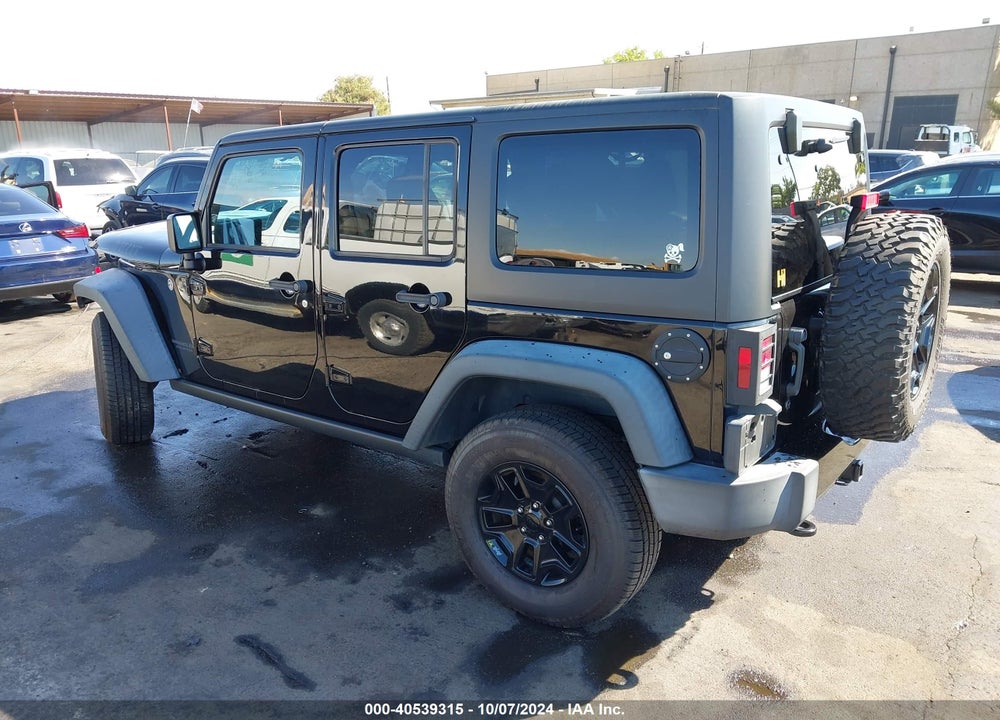 2017 JEEP WRANGLER UNLIMITED WILLY WHEELER 4X4 VIN: 1C4BJWDG0HL608210