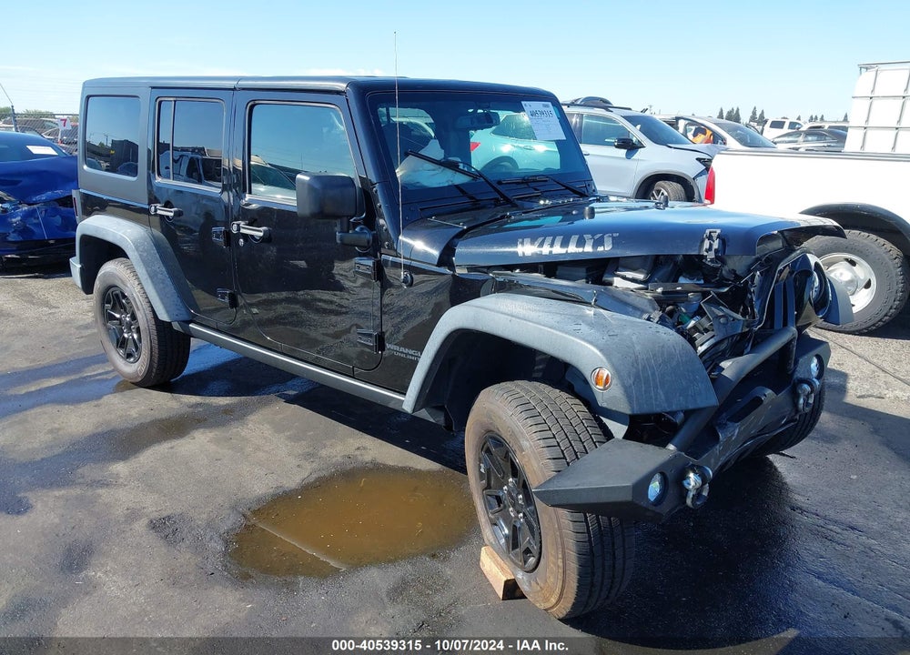 2017 JEEP WRANGLER UNLIMITED WILLY WHEELER 4X4 VIN: 1C4BJWDG0HL608210