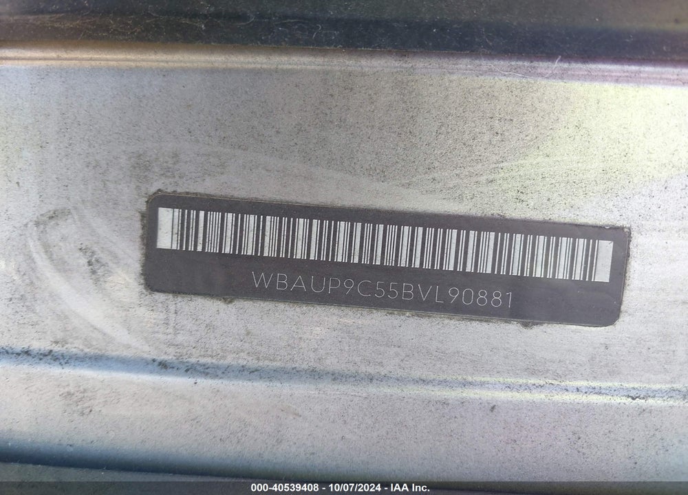 2011 BMW 128I VIN: WBAUP9C55BVL90881