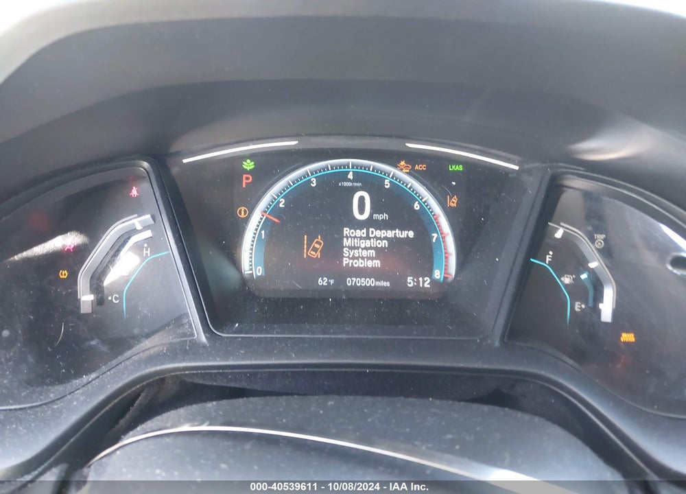 2019 HONDA CIVIC LX VIN: SHHFK7H3XKU418189