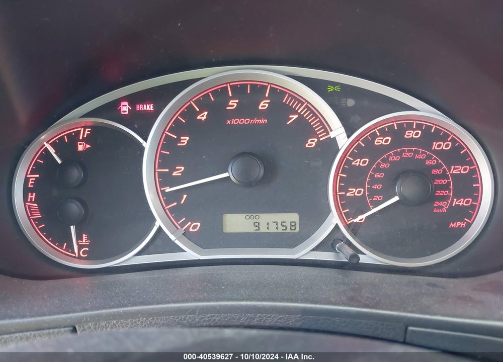2008 SUBARU IMPREZA WRX VIN: JF1GE75678G503278