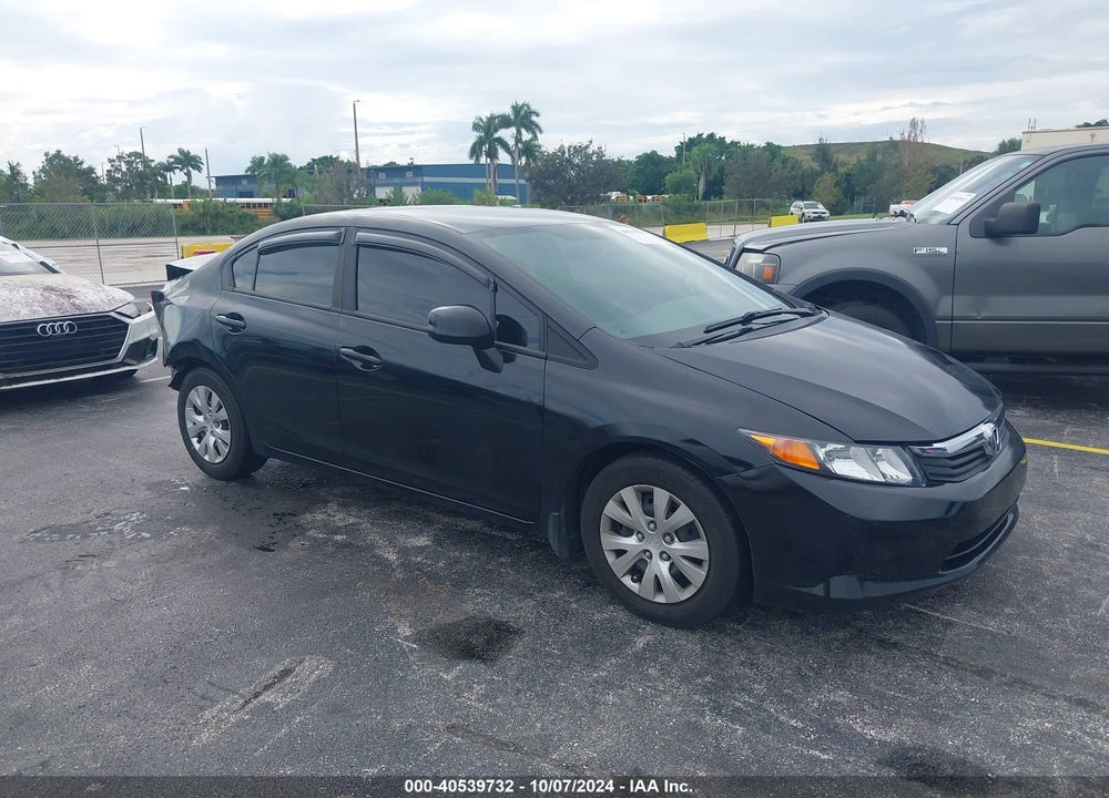 2012 HONDA CIVIC LX VIN: 2HGFB2F57CH585146