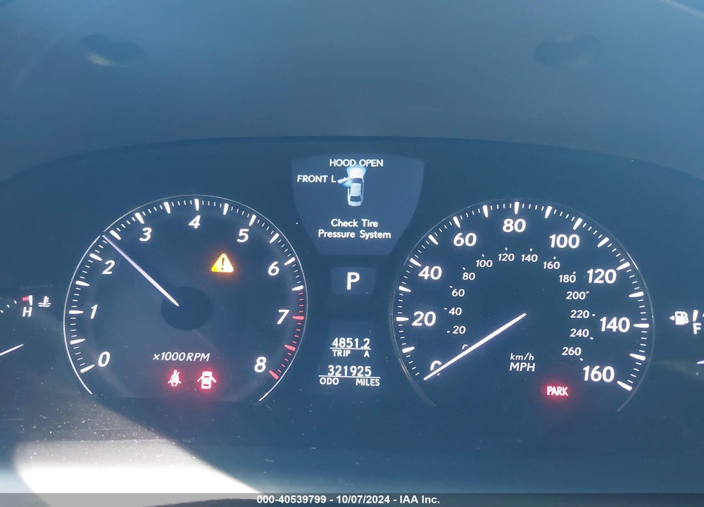 2007 LEXUS LS 460 VIN: JTHBL46FX75018391