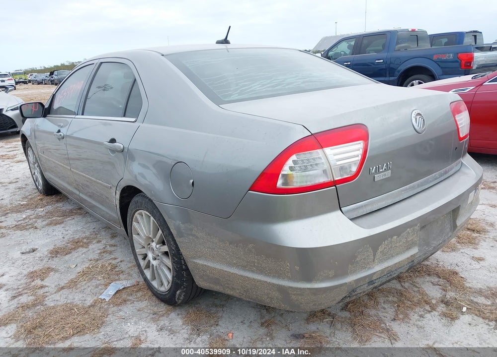 2008 MERCURY MILAN I4 PREMIER VIN: 3MEHM08Z38R638702
