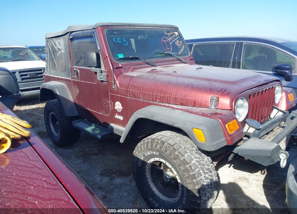 2004 ANGLER JEEP WR SAHARA VIN: 1J4FA59S44P732096