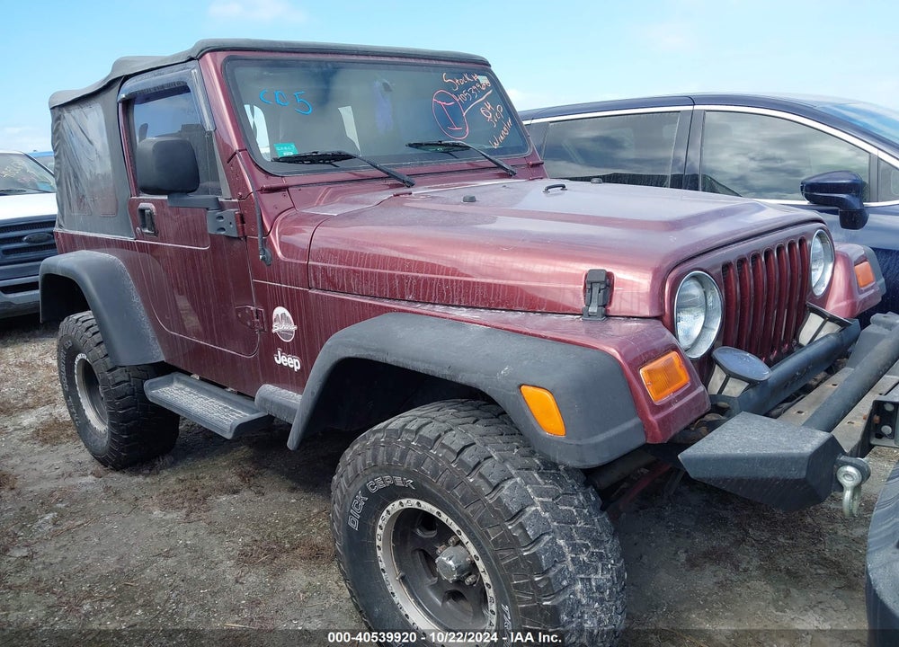 2004 ANGLER JEEP WR SAHARA VIN: 1J4FA59S44P732096