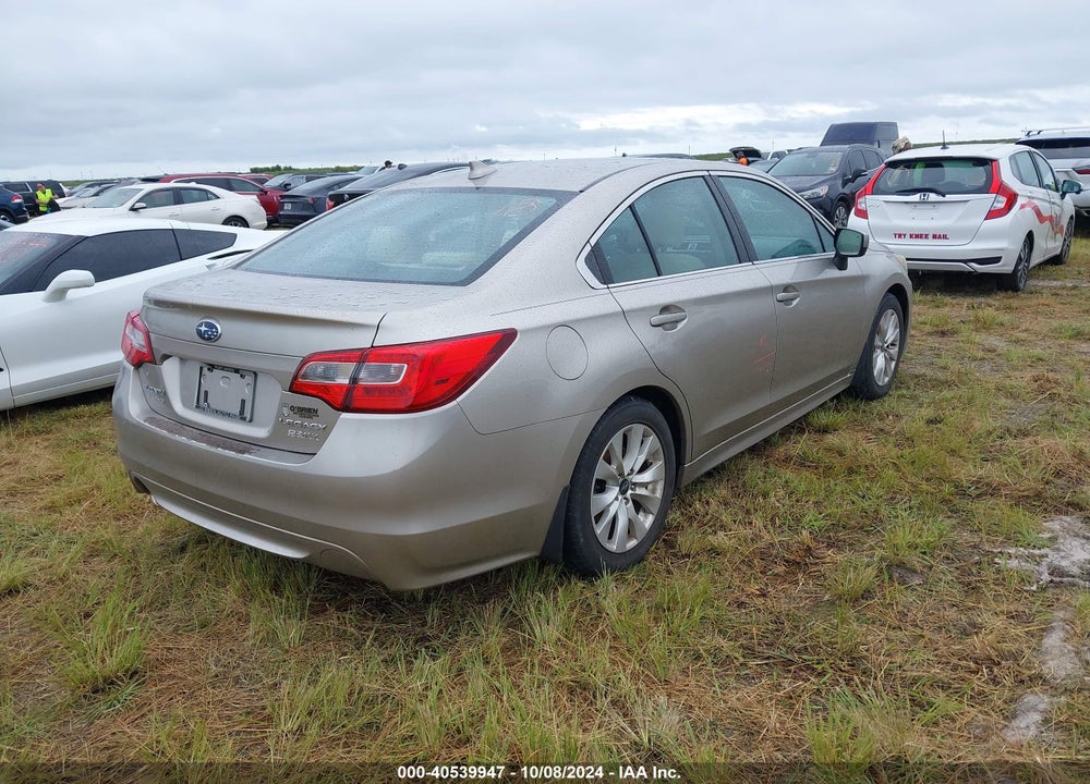 2016 SUBARU LEGACY 2.5I PREMIUM VIN: 4S3BNAC67G3060088
