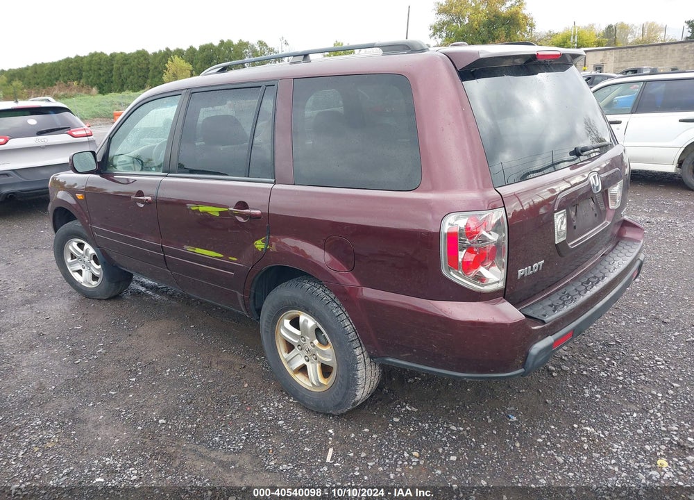 2008 HONDA PILOT VP VIN: 5FNYF18298B033959