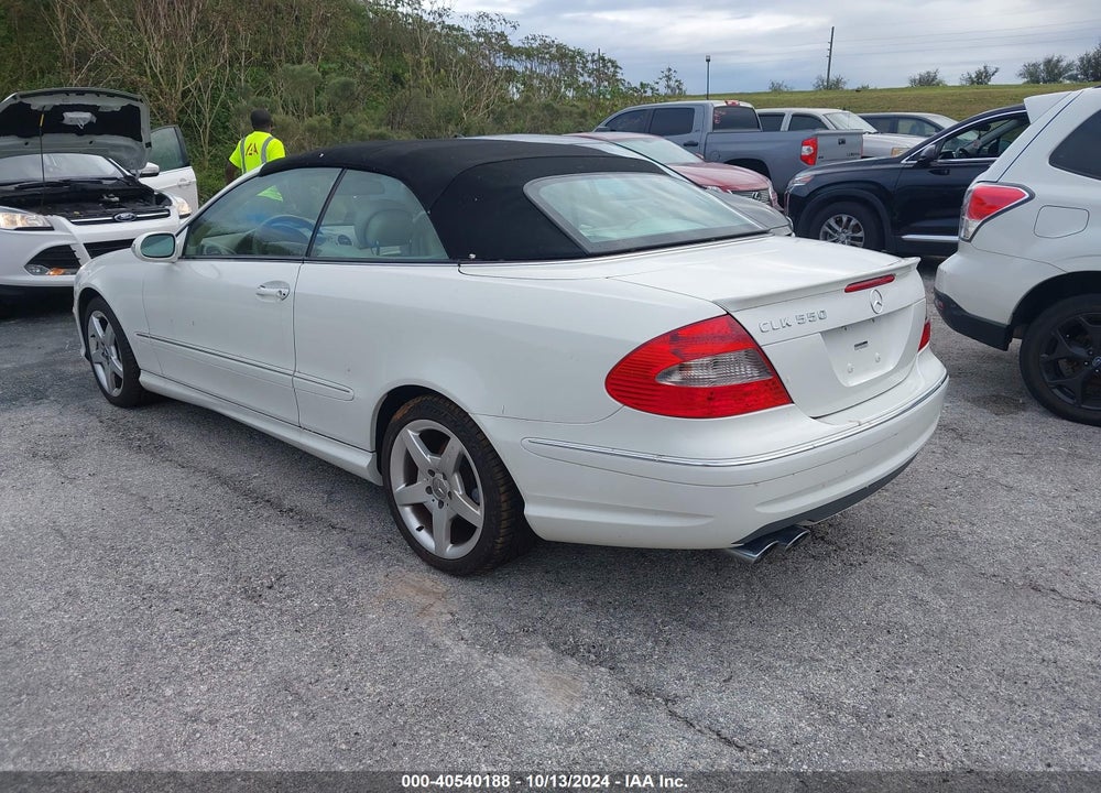 2007 MERCEDES-BENZ CLK 550 VIN: WDBTK72F67T077125
