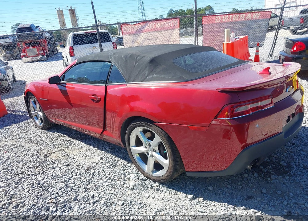 2014 CHEVROLET CAMARO 2SS VIN: 2G1FK3DJ1E9290604