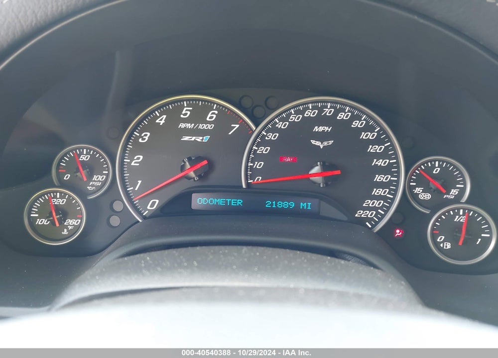 2010 CHEVROLET CORVETTE ZR1 VIN: 1G1YN2DT0A5801447