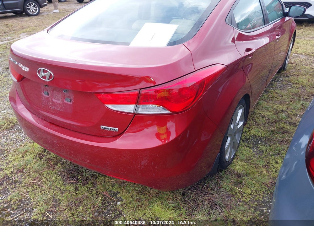 2012 HYUNDAI ELANTRA LIMITED (ULSAN PLANT) VIN: KMHDH4AE6CU432435
