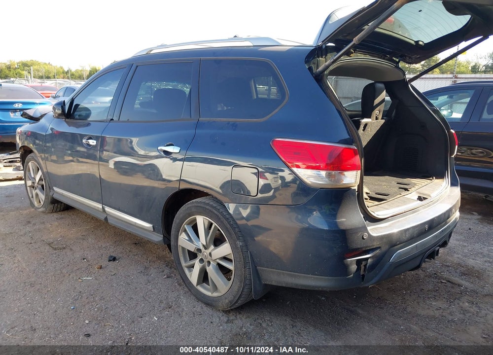 2013 NISSAN PATHFINDER PLATINUM VIN: 5N1AR2MN1DC612459