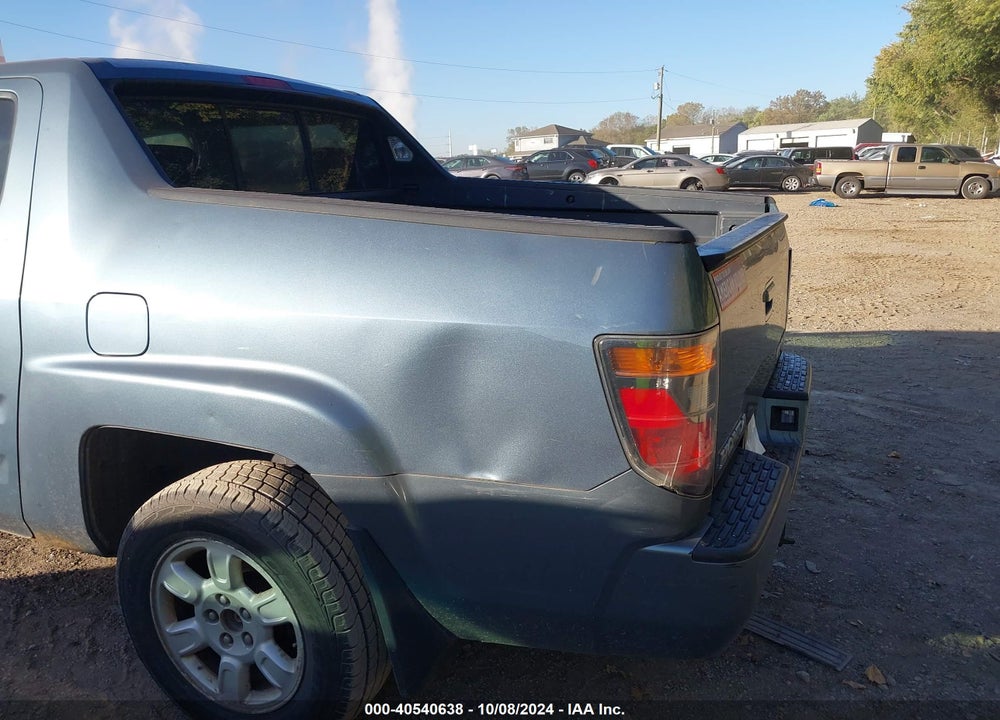 2007 HONDA RIDGELINE RTL VIN: 2HJYK16527H542482