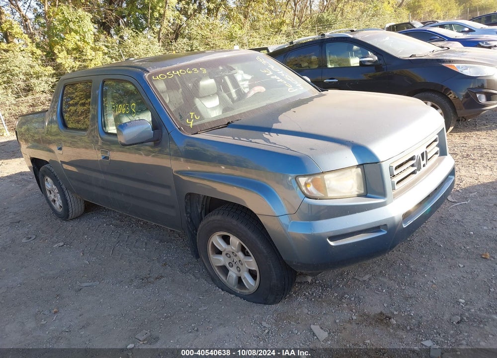 2007 HONDA RIDGELINE RTL VIN: 2HJYK16527H542482