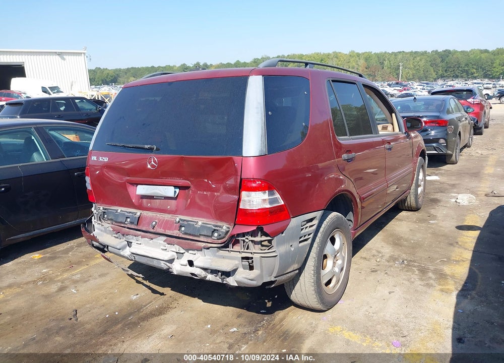 2002 MERCEDES-BENZ ML 320 VIN: 4JGAB54E22A338347