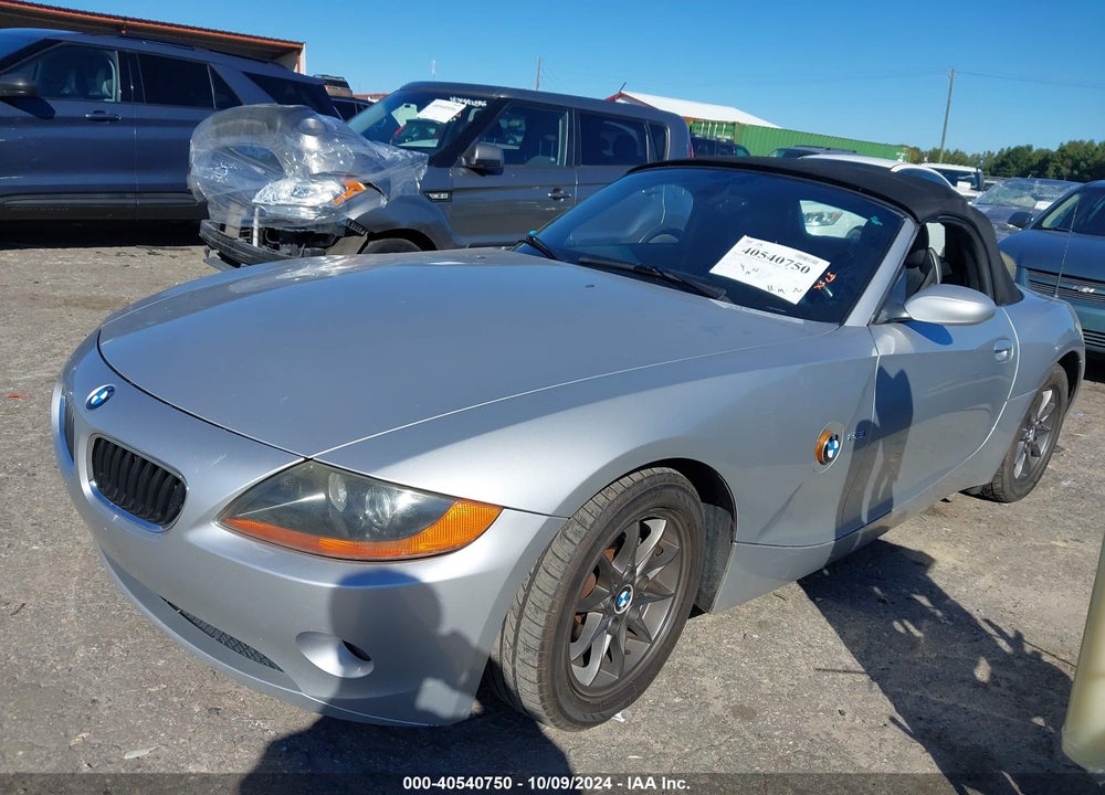 2003 BMW Z4 2.5I VIN: 4USBT33403LR65650