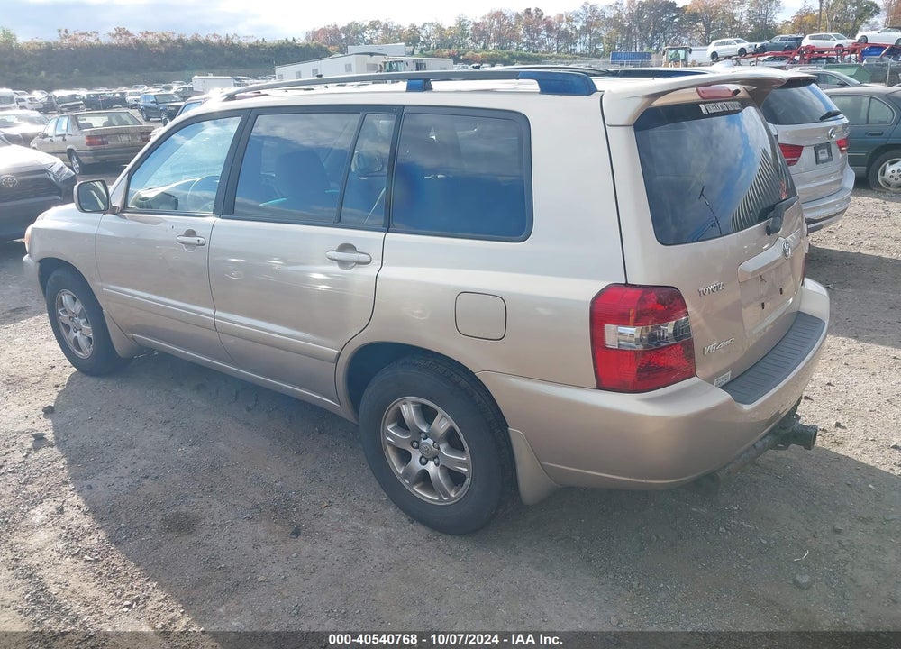 2005 TOYOTA HIGHLANDER V6 VIN: JTEEP21A850085046