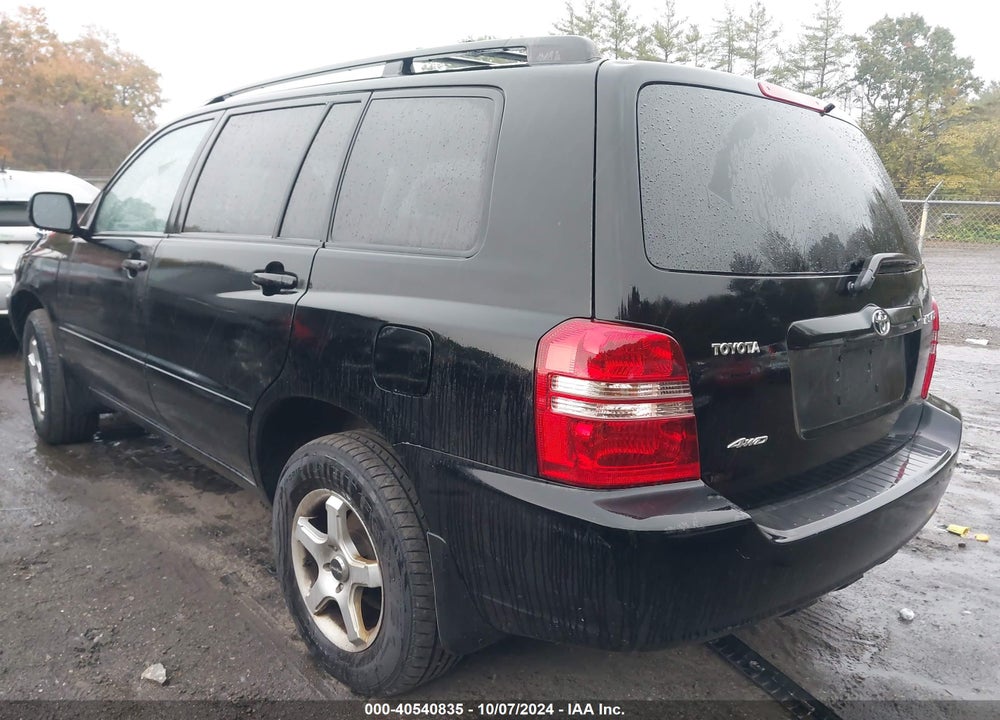 2003 TOYOTA HIGHLANDER VIN: JTEHD21A630025138