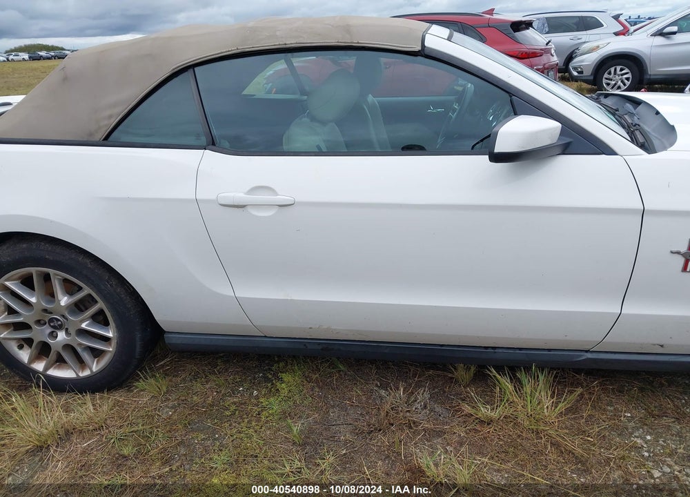 2012 FORD MUSTANG V6 PREMIUM VIN: 1ZVBP8EM6C5280879