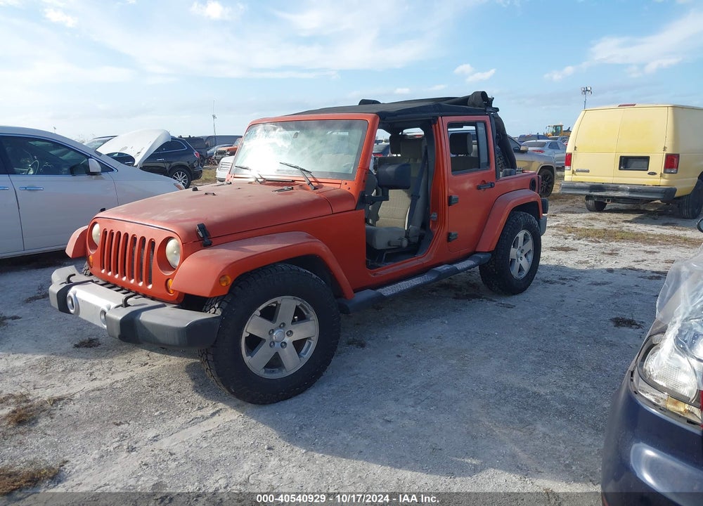 2008 ANGLER JEEP WR UNLIMITED SAHARA VIN: 1J4GB59158L576642