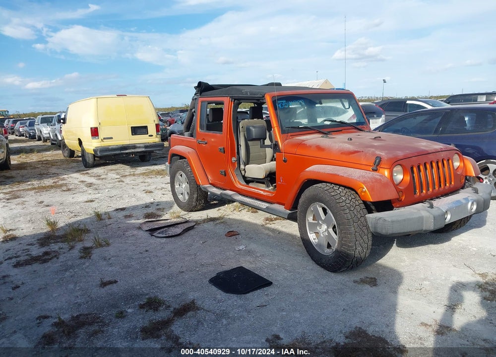 2008 ANGLER JEEP WR UNLIMITED SAHARA VIN: 1J4GB59158L576642