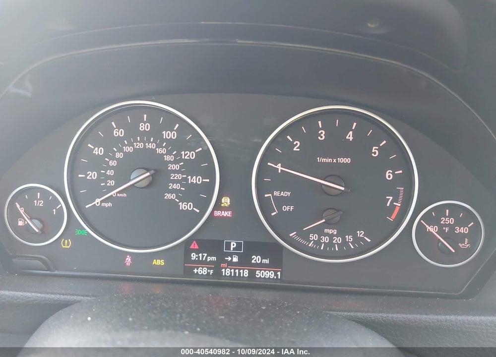 2014 BMW 320I VIN: WBA3B1G57ENT00706