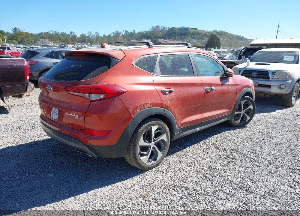 2016 HYUNDAI TUCSON LIMITED VIN: KM8J3CA26GU144258