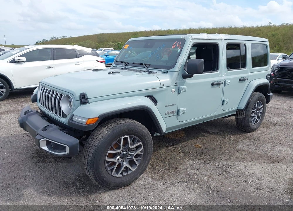 2024 JEEP WRANGLER 4-DOOR SAHARA 4X4 VIN: 1C4PJXEN9RW155603