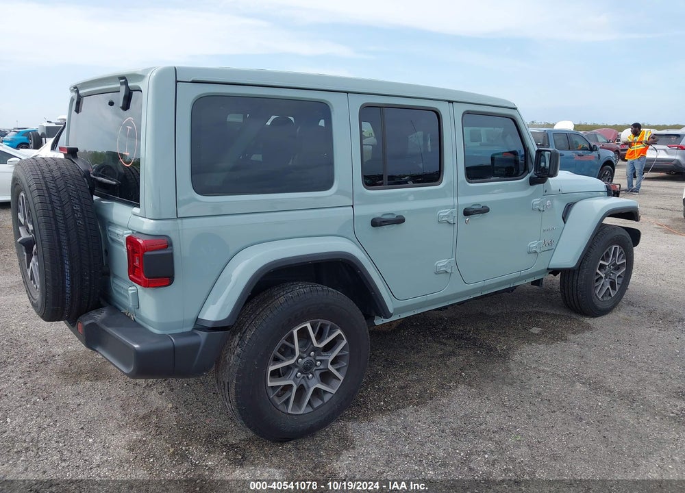 2024 JEEP WRANGLER 4-DOOR SAHARA 4X4 VIN: 1C4PJXEN9RW155603