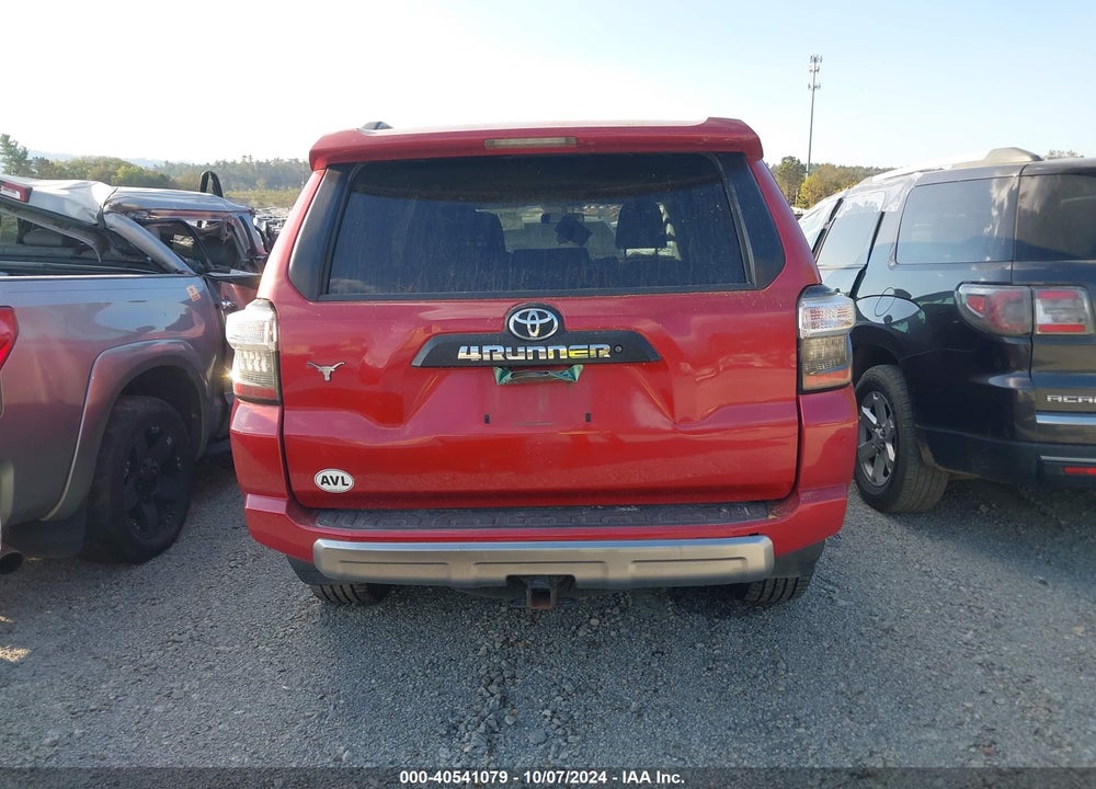 2015 TOYOTA 4RUNNER TRAIL VIN: JTEBU5JR1F5212436