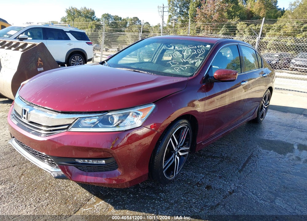 2017 HONDA ACCORD SPORT SE VIN: 1HGCR2F1XHA084415
