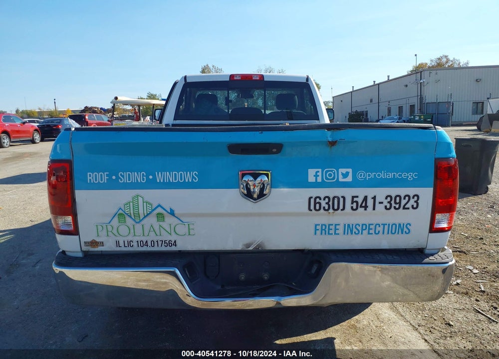 2017 RAM 1500 TRADESMAN 4X2 8' BOX VIN: 3C6JR6DTXHG654455