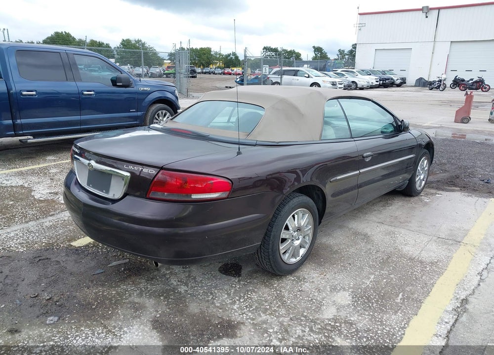 2004 CHRYSLER SEBRING LIMITED VIN: 1C3EL65R24N234063