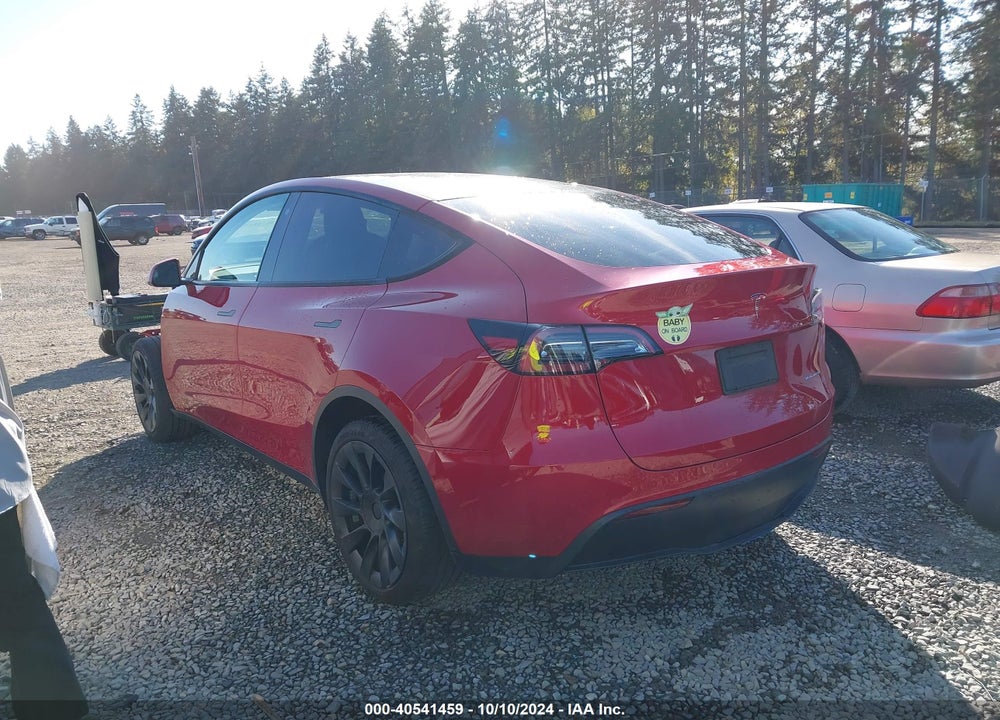 2021 TESLA MODEL Y LONG RANGE DUAL MOTOR ALL-WHEEL DRIVE VIN: 5YJYGDEE2MF217552